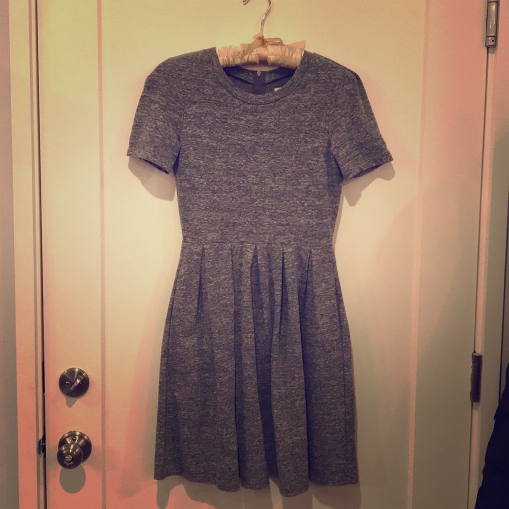 Madewell cotton gray dress